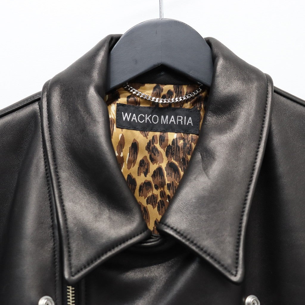 DOUBLE RIDERS LEATHER JACKET ( TYPE-2 ) #BLACK [25FW-WMO-BL03