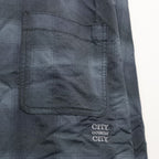 TASLAN NYLON CHECK SHIRT #BLACK [CCC-261W003]