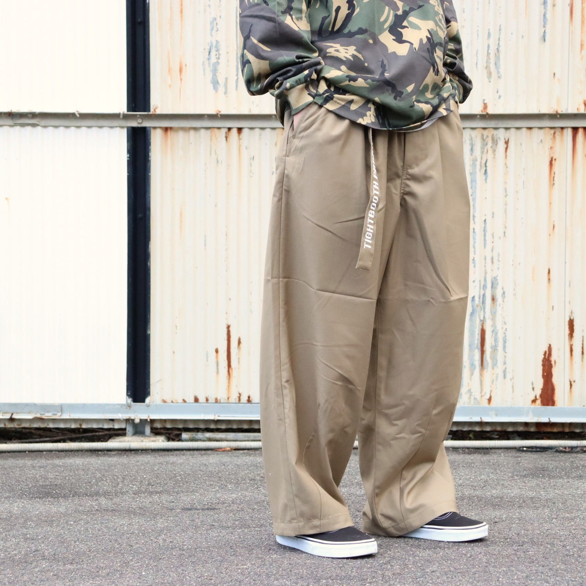 BAGGY SLACKS #Khaki [FW26-B11]