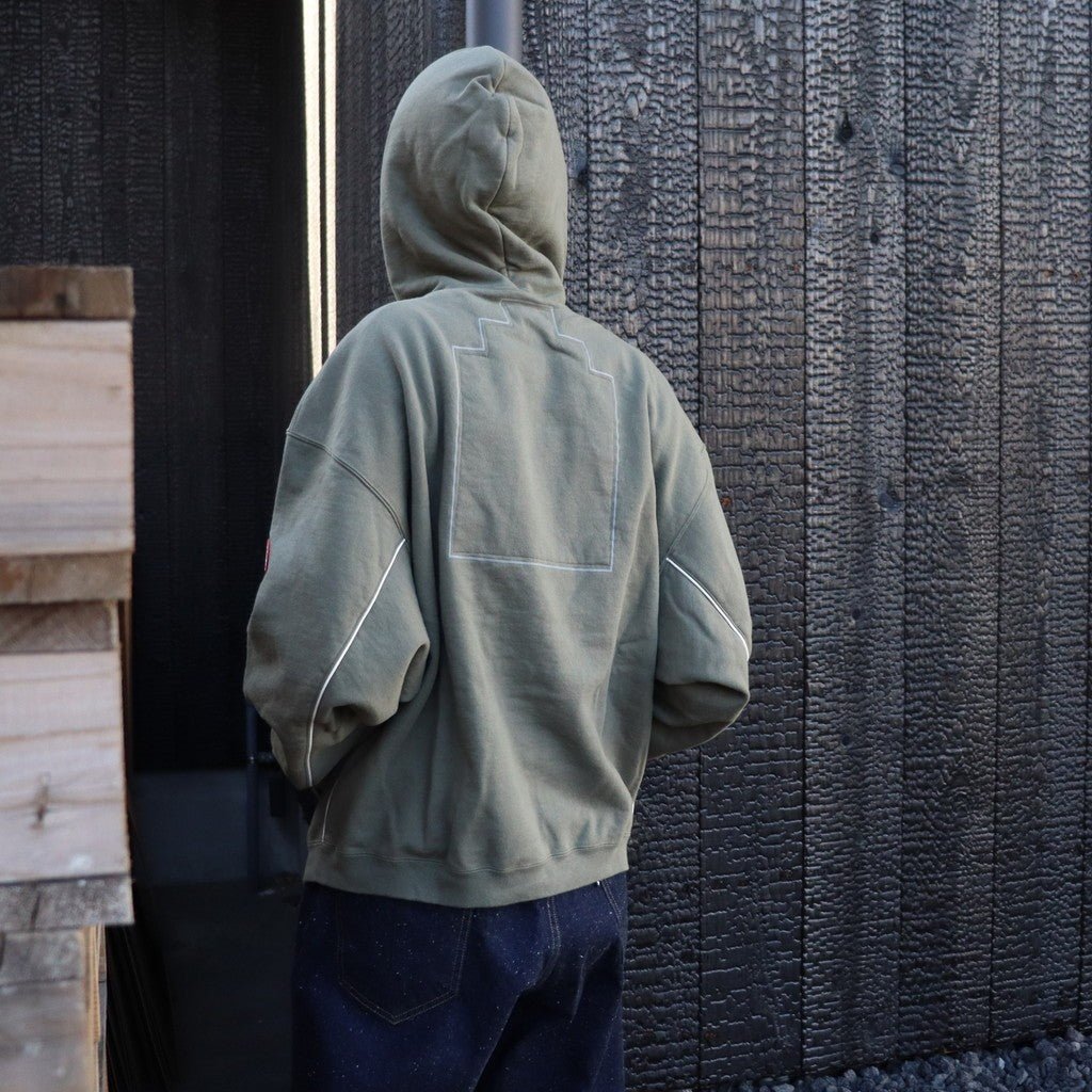 SOLID LOOSE HOODY #GREEN [CES28CS13]
