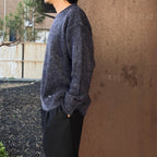 MIX MOHAIR CREW NECK SWEATER #PURPLE [26FW-WMK-KN03]