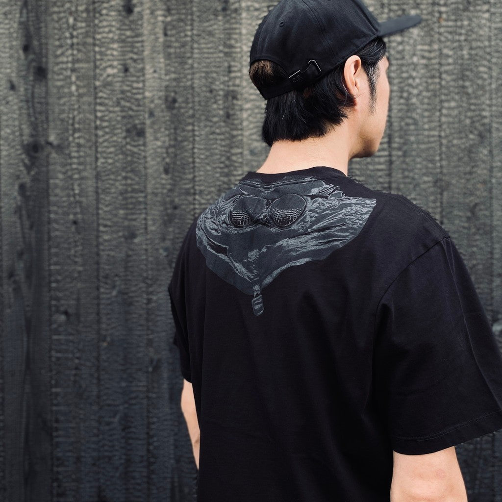 30/1 JERSEY SHORT SLEEVE GOGGLE T-SHIRT #BLACK 999 [RCCMTS725A-005100W]