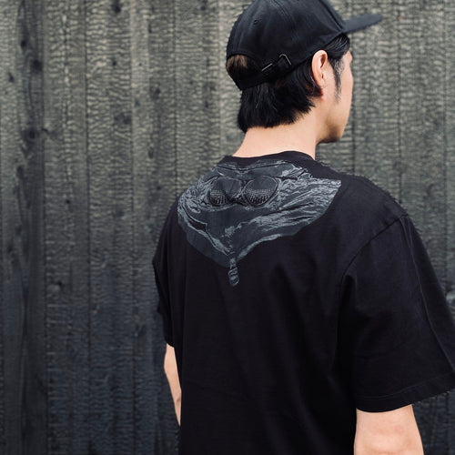 30/1 JERSEY SHORT SLEEVE GOGGLE T-SHIRT #BLACK 999 [RCCMTS725A-005100W]