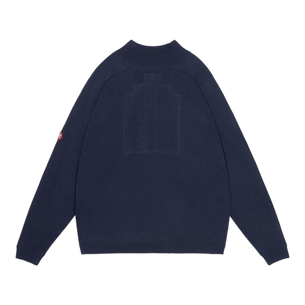 HALF BUTTON UP KNIT #NAVY [CES30KN05]