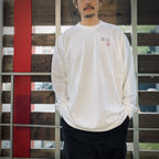 EMBROIDERED LOGO COTTON L/S T-SHIRT_CCCC #WHITE [CCC-251T003	]