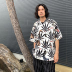 HIGHTTIMES | 短袖夏威夷襯衫 - 類型 2- #白色 [HIGHTTIMES-WM-HI06]