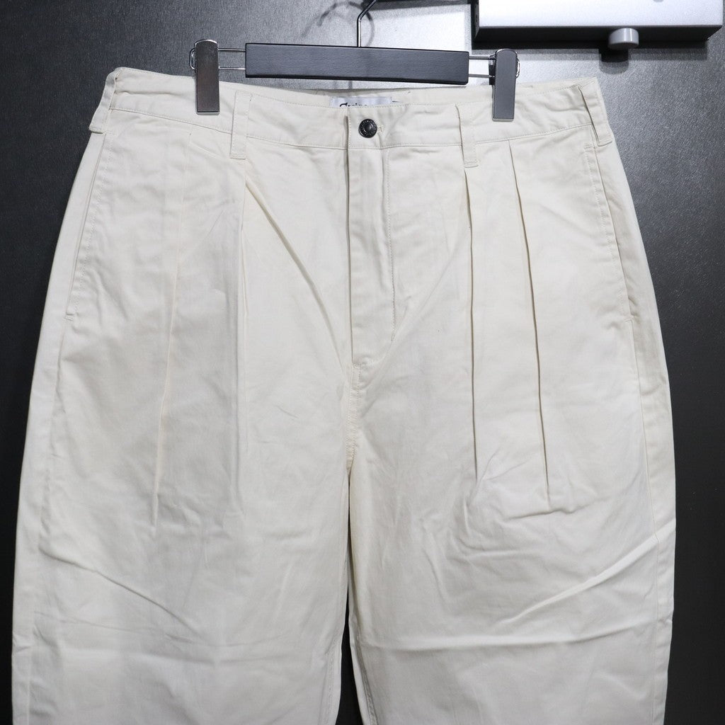 TWILL BOHEMIAN PANTS #WHITE [24SS-B06]