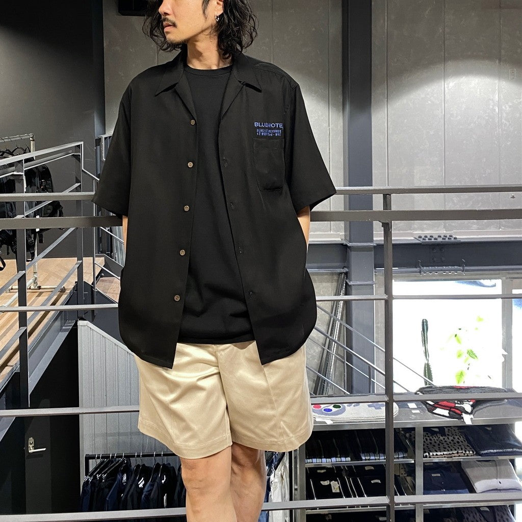 BLUE NOTE | HAWAIIAN SHIRT S/S -TYPE 2- #BLACK [BLUENOTE-WM-HI02]