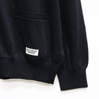 棉質針織開襟衫（2 型）#黑色 [25SSE-WMK-KN04]