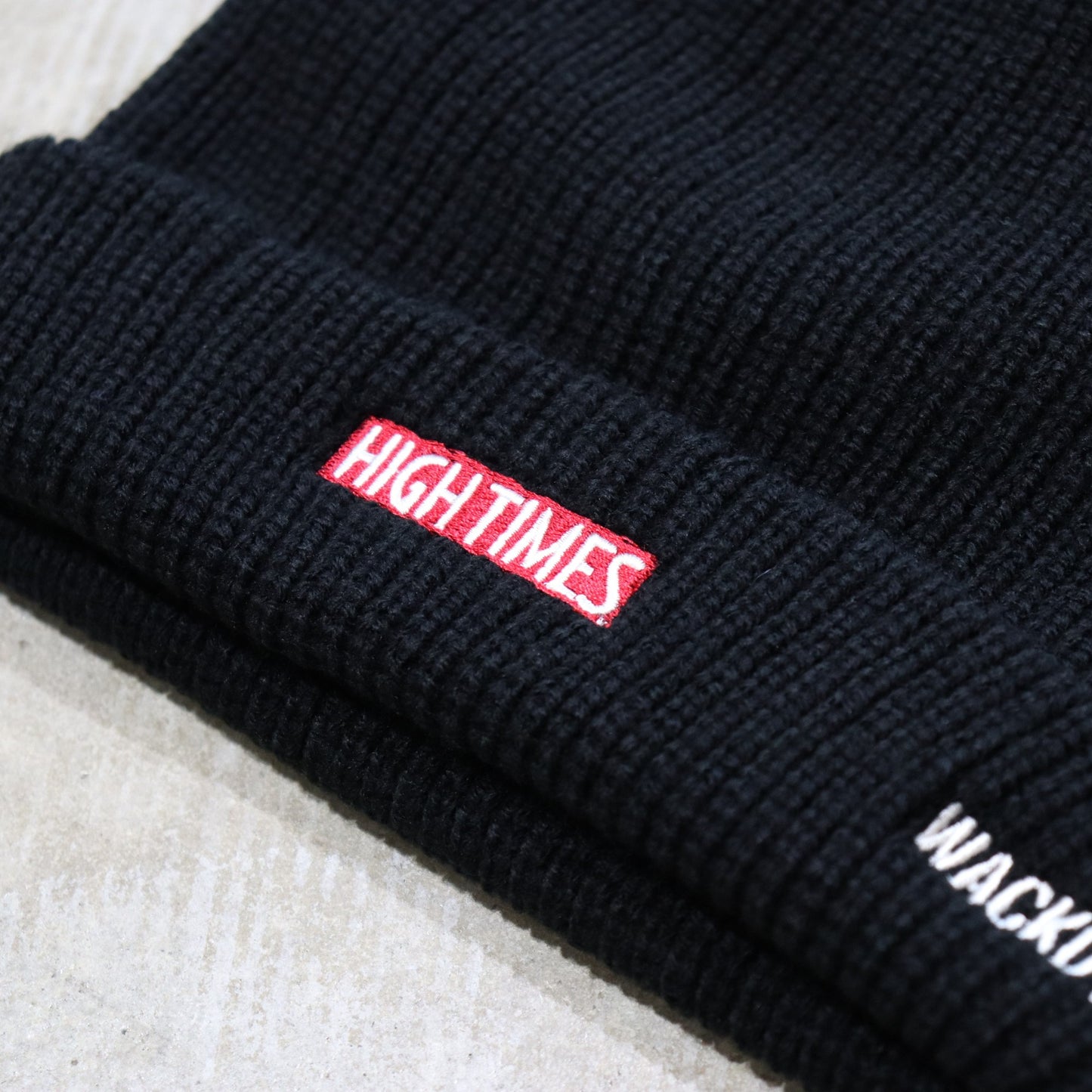 HIGHTIMES | KNIT WATCH CAP #BLACK [HIGHTIMES-WM-CP04]