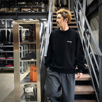 重磅圓領衛衣 #黑色 [25SSE-WMC-SS03]