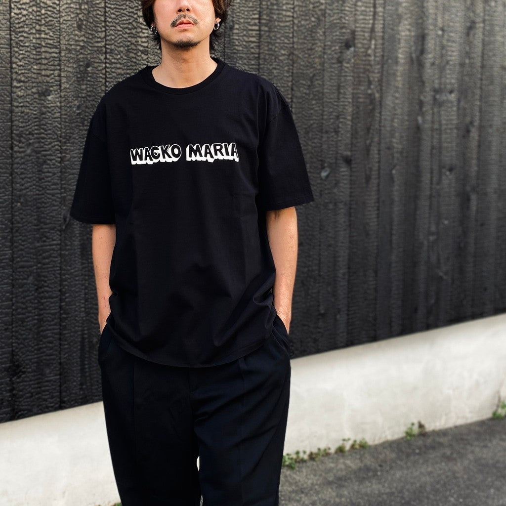 WASHED HEAVY WEIGHT CREW NECK T-SHIRT ( TYPE-3 ) #BLACK [26SS-WMT