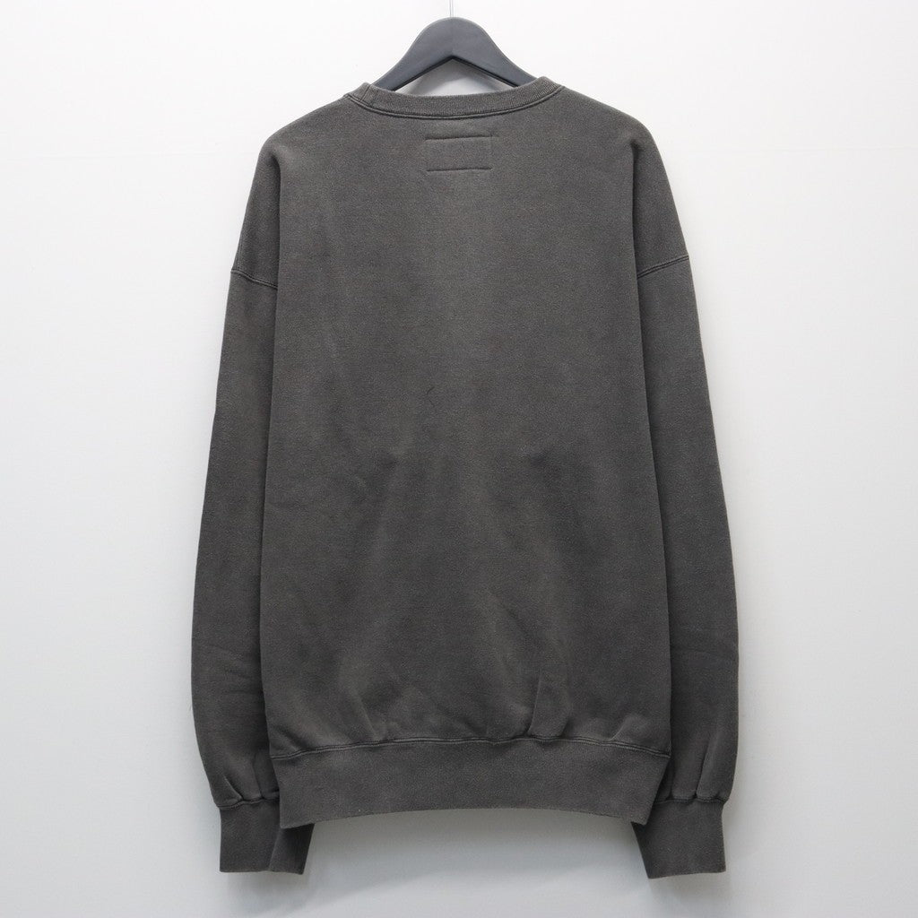 WASHED MIDDLE WEIGHT CREW NECK SWEAT SHIRT #GRAY [26SS-WMC-SS06]
