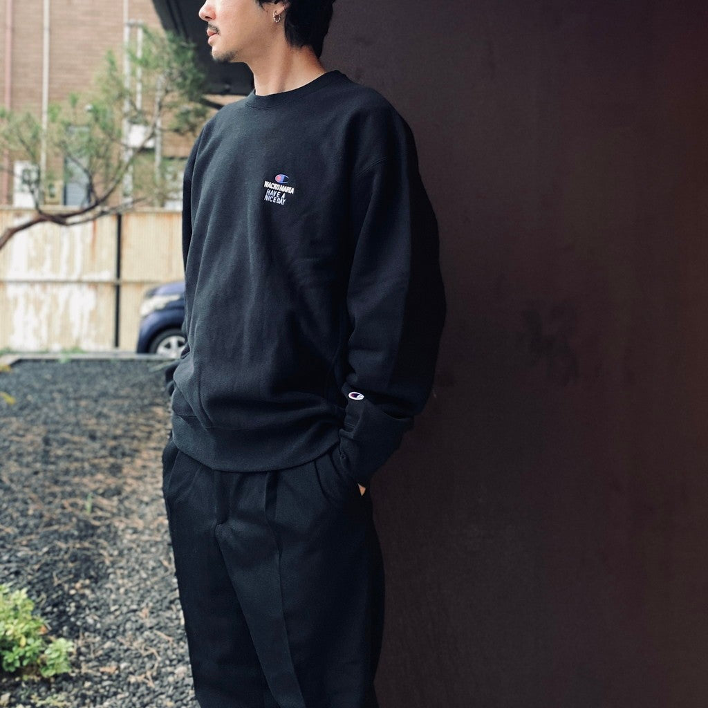 CHAMPION | REVERSE WEAVE CREW NECK SWEAT SHIRT #BLACK [26FW-WMC-CP04]