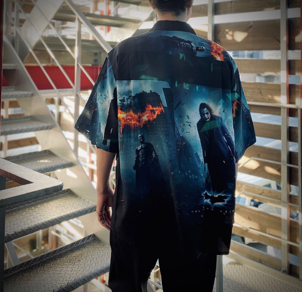 THE DARK KNIGHT TRILOGY | S/S HAWAIIAN SHIRT ( TYPE-2 ) #ONE [TDKT-WM-HI02]