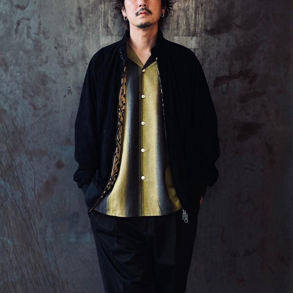 BARACUTA | G9 SUEDE LEATHER HARRINGTON JACKET #BLACK [25FW-WMO