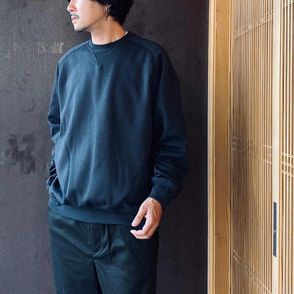TECH SWEAT CREW FREEDOM SLEEVE #INK BLACK [BE-51026W]
