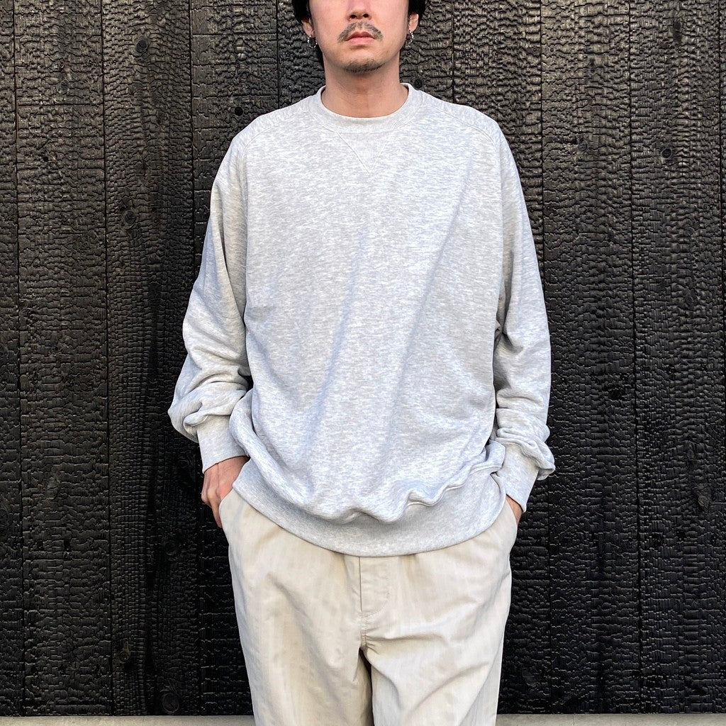 TECH SWEAT CREW FREEDOM SLEEVE #HEATHER GRAY [BE-50026]