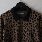 LEOPARD KNIT POLO SHIRT #BROWN [24FW-WMK-KN13]