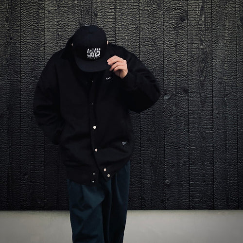 AVIREX | EMBROIDERED LOGO COTTON TWILL CAP #BLACK [CCC-253G001]