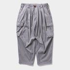 SEERSUCKER CARGO BALLOON PANTS #Grey [SU25-B06]
