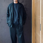 TECH SWEAT CREW FREEDOM SLEEVE #INK BLACK [BE-51026W]