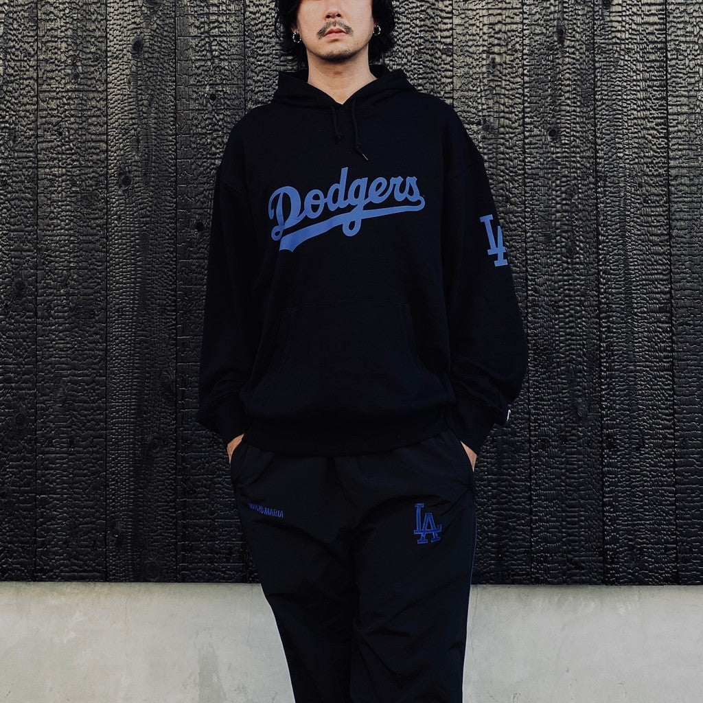 MLB | LA | HEAVY WEIGHT PULLOVER HOODED SWEAT SHIRT ( TYPE-2 ) #BLACK [MLB-WM-SS02]