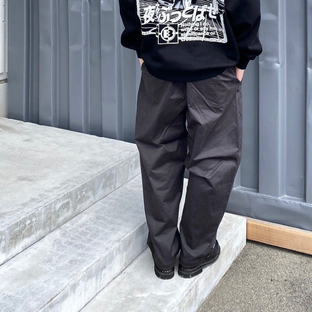 TWILL BOHEMIAN PANTS #CHARCOAL [24SS-B06]