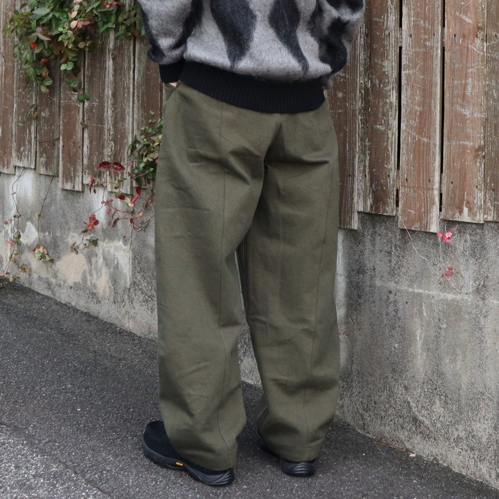 OVERDYE CURVE PANTS #D-GREEN [AY-1019]