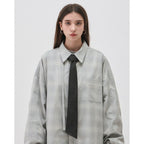 「MA-GSR」模式 Architekt GM 格紋領帶 #BK [GOOPI-24AW-SEP-02]