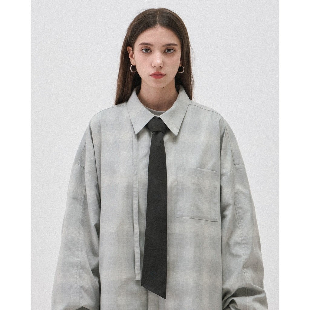 「MA-GSR」模式 Architekt GM 格紋領帶 #BK [GOOPI-24AW-SEP-02]