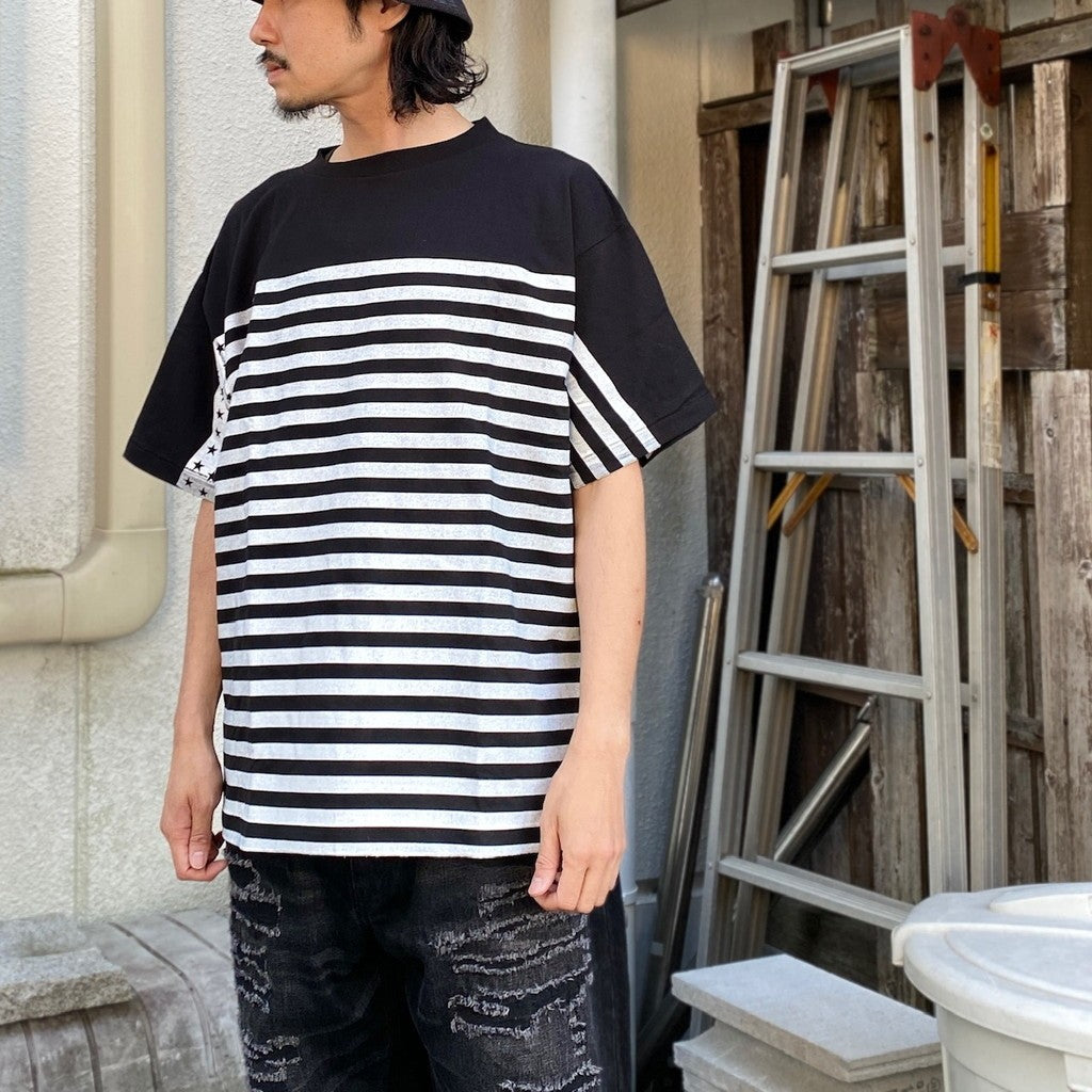 N.HOOLYWOOD | STAR &amp; BARS Tee #BLACK [24SS-FS-N H-01 / FS1435]