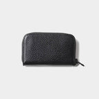 LEATHER ZIP AROUND WALLET #BLACK [FW23-A09]