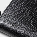 LEATHER ZIP AROUND WALLET #BLACK [FW23-A09]