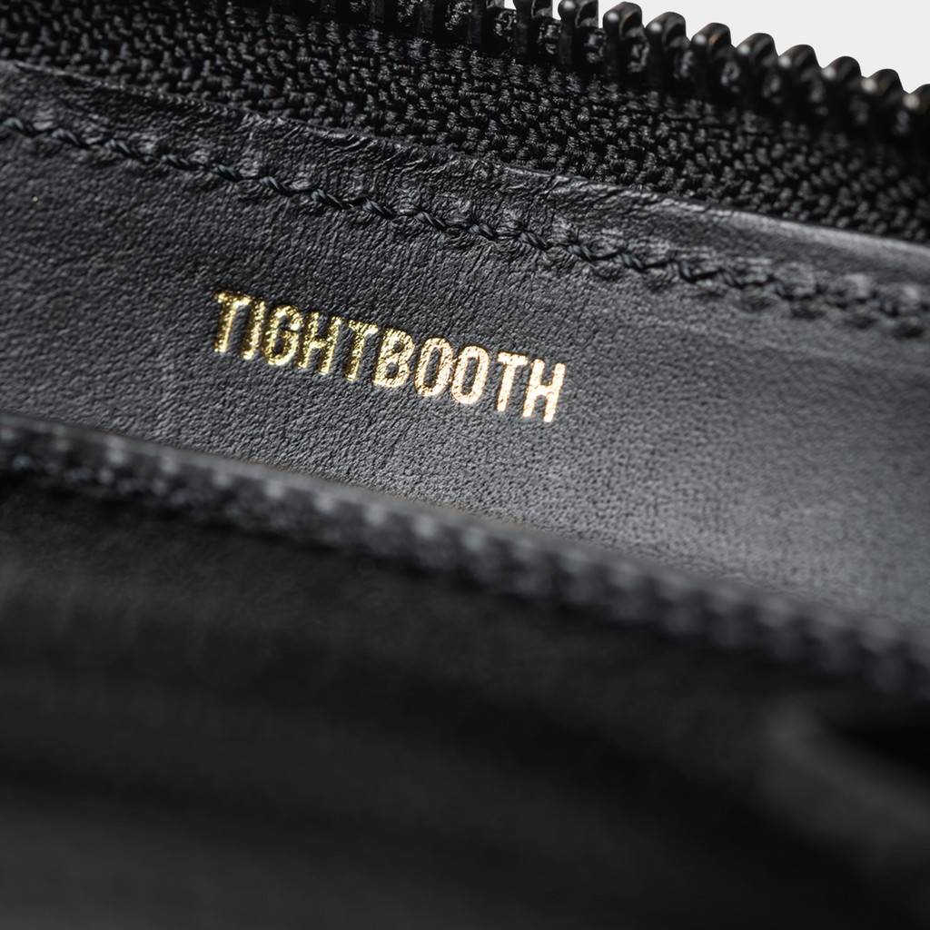 LEATHER ZIP AROUND WALLET #BLACK [FW23-A09]