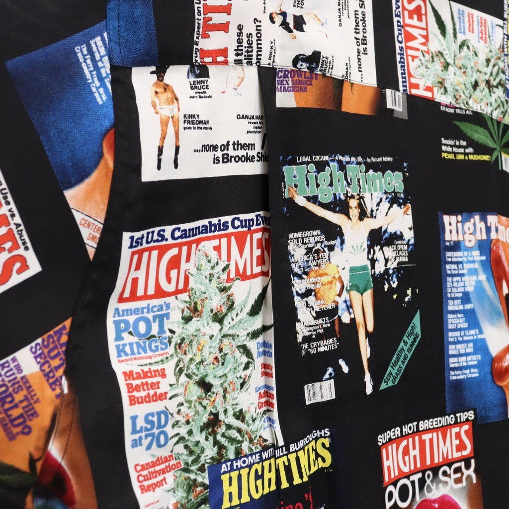 HIGHTIMES | HAWAIIAN SHIRT S/S #BLACK [HIGHTIMES-WM-HI10]