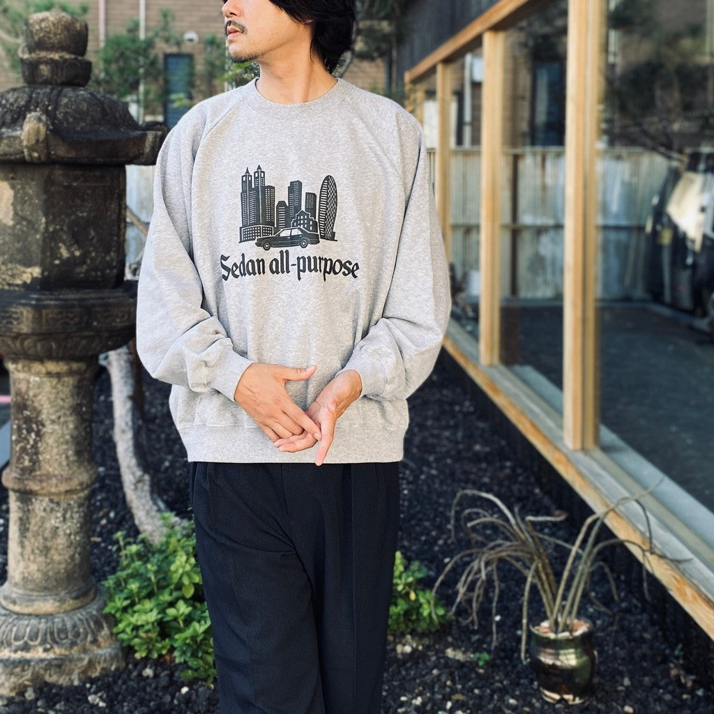 Skyscrapers Sweatshirts #Top Grey [SD26F-CT05]