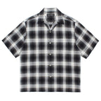 OMBRE CHECK OPEN COLLAR SHIRT S/S ( TYPE-2 ) #GRAY [26SS-WMS-OC10]