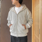 TECH SWEAT DOUBLE FACE PARKA #HEATHER GRAY [BE-54026W]