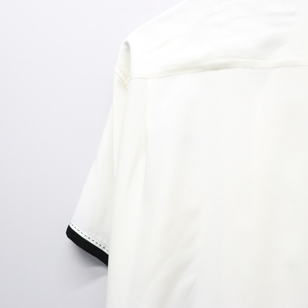 SWITCHING SHIRT S/S ( TYPE-2 ) #WHITE [26SS-WMS-OC08]
