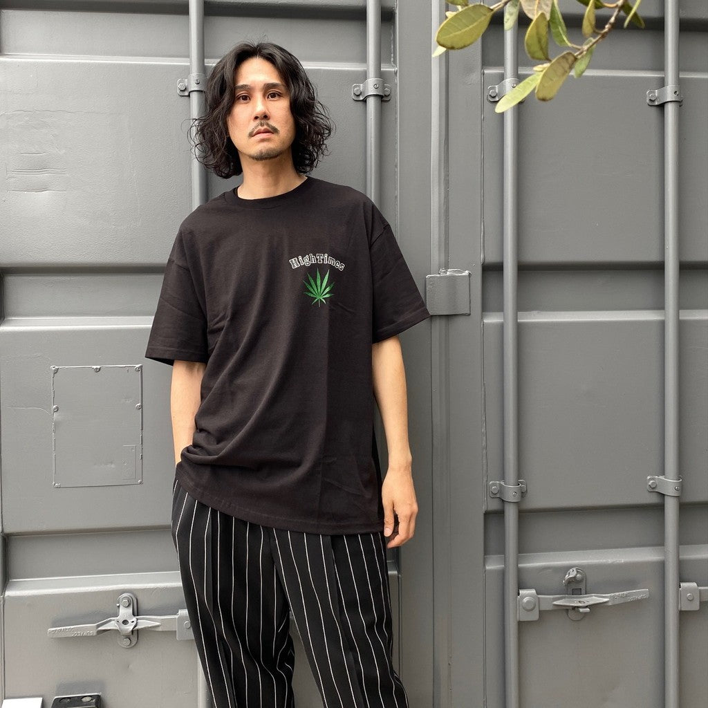 HIGHTTIMES | 圓領 T 卹 - 類型 2- #黑色 [HIGHTTIMES-WM-TEE02]
