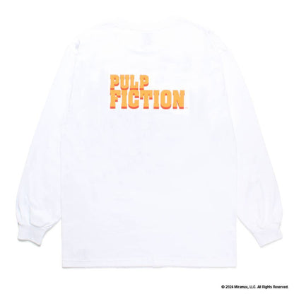 PULP FICTION | CREW NECK LONG SLEEVE T-SHIRT ( TYPE-3 ) #WHITE [PF-WM-LT03]