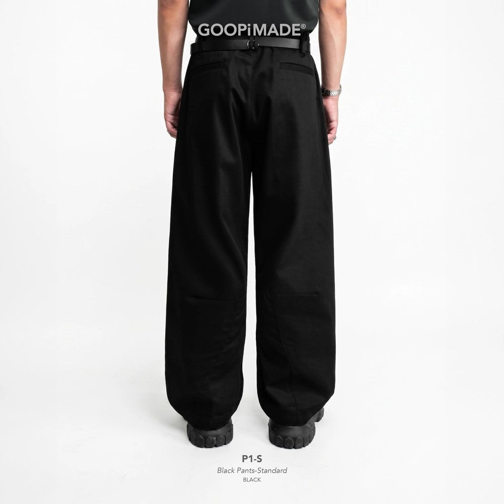 P1-S Black Pants-Standard #Black [GOOPI-26SS-JUL-02]