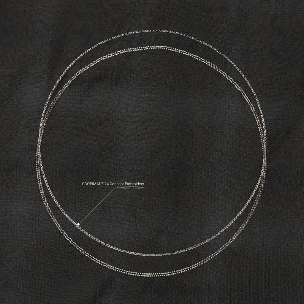 "GSR-01" 雙層寬鬆襯衫（淺色）#午夜 [GOOPI-24AW-SEP-01]