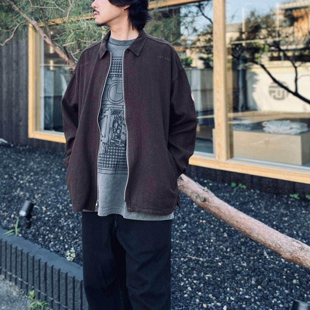 WELT POCKETS ZIP SHIRT JACKET #CHARCOAL [CES29JK15]