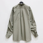 TECH BUTTON DOWN SHIRT L/S #WOLF GRAY [BE-80025]