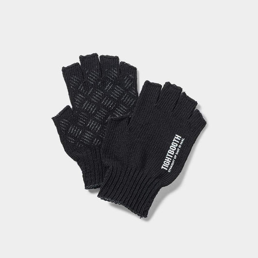 LOGO FINGERLESS GLOVE #BLACK [FW24-A06]