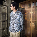 夏威夷長袖襯衫（3 型）#灰色 [25FW-WMS-HI03]