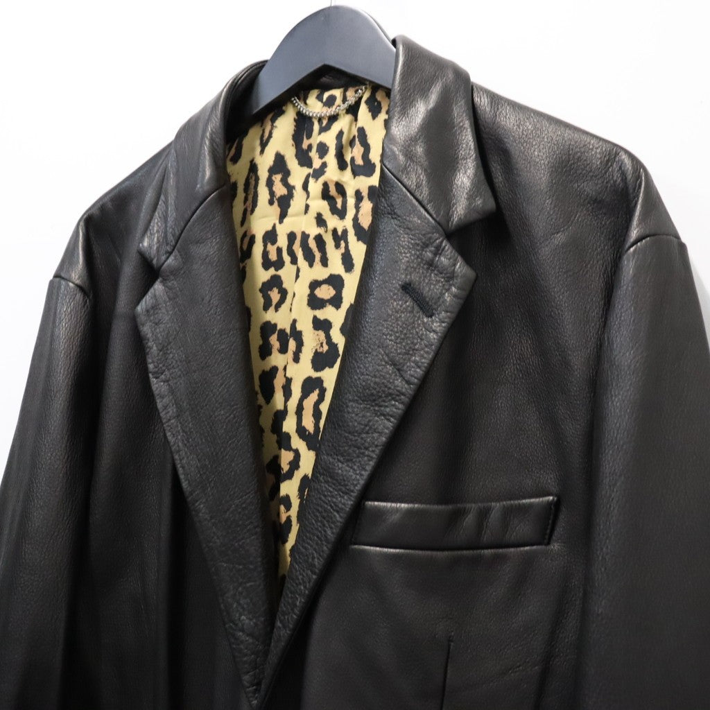 LEATHER JACKET ( TYPE-2 ) #BLACK [26FW-WMO-JK02]