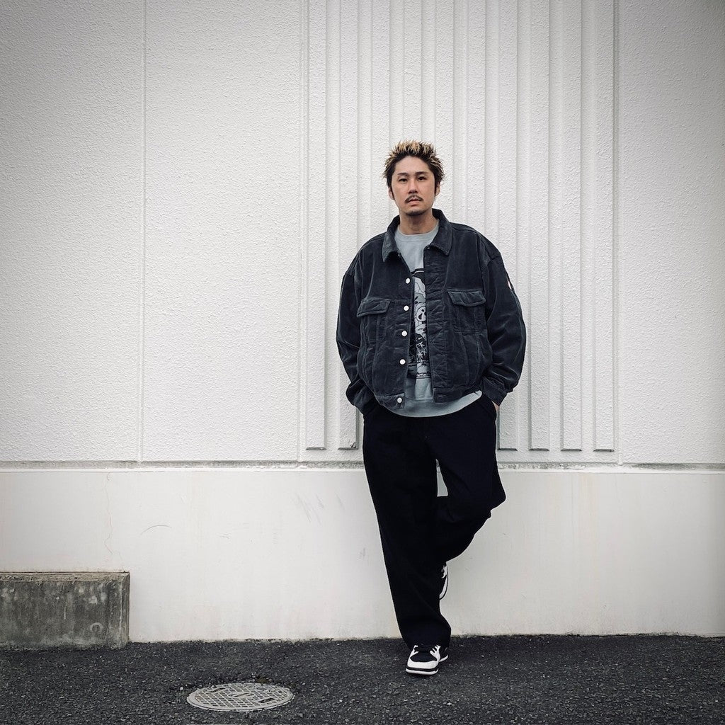 8W CORD TRUCKER JACKET #GREY [CES27JK08]